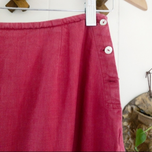 Vintage Linen Embroidered Maxi Skirt - Picture 3 of 4